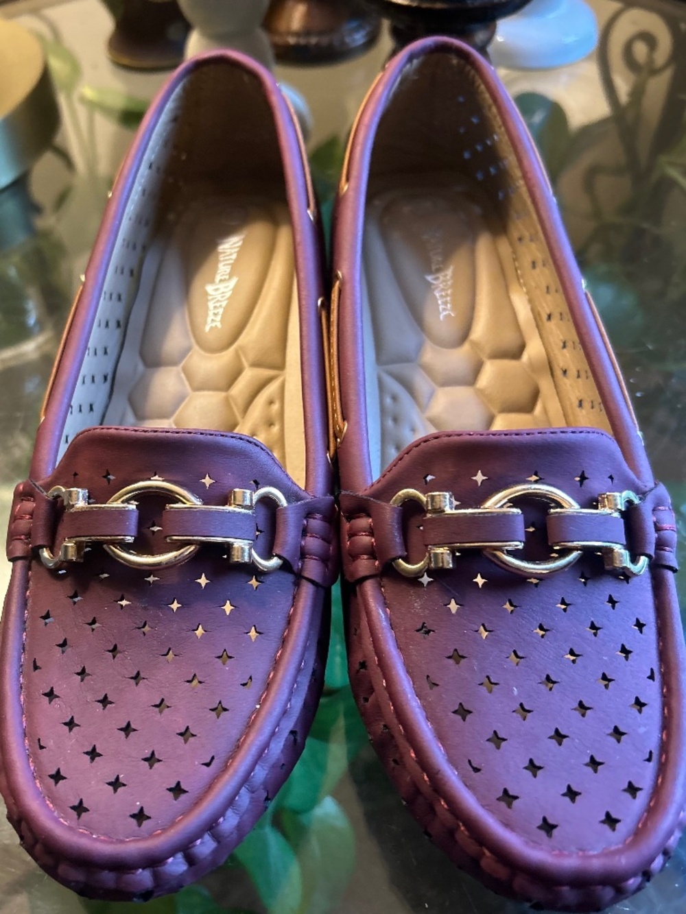Naturalizer Purple Loafer/Driving Shoe Comfort Slip On Women's Flats Size 7.5